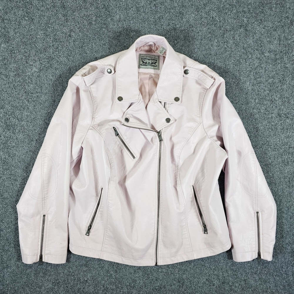 Levi's Light Pink Leather Jacket